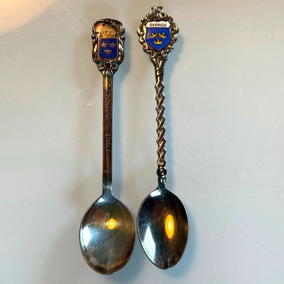 Vintage Souvenir Spoons‎ Sweden Norway Arctic Circle Israel London St Maarten - Picture 11 of 14